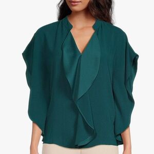 Trina Turk Thompkin’s Square Butterfly Sleeve Blouse — NWT